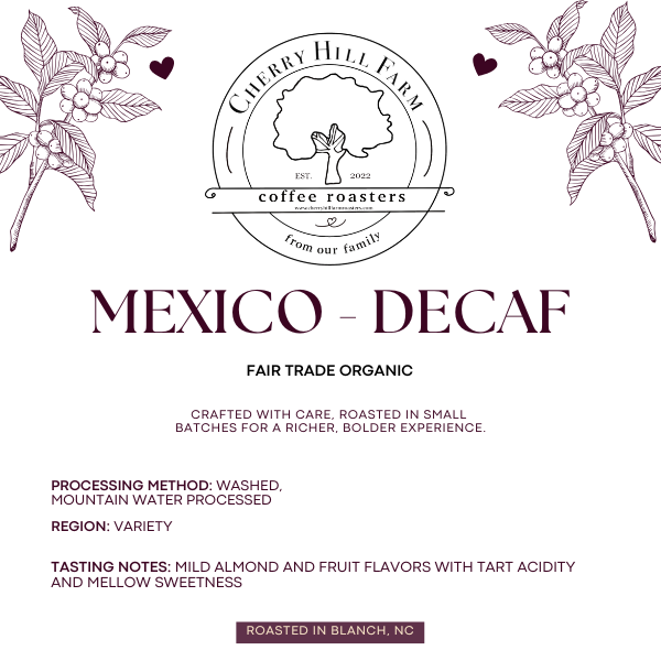 Mexico – Organic Mountain Water Process Decaf (MWP | Washed)